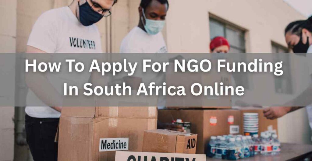 how to apply for ngo funding in south africa online